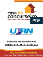 Apostila Ufrn Santa Cruz Assistente em Administracao