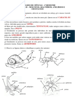 Atividades Invertebradosiicorrigida PDF