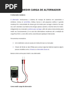 Como Medir Carga de Alternador