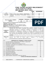 Plan Didactico Anual Formacion y Orientacion Laboral