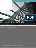 Sap Solution Manager - E2E - Trace Analysis Functionality