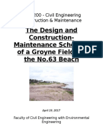 Groyne Field Design For No. 63 Beach