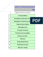 Carnet Entrainement Musculation