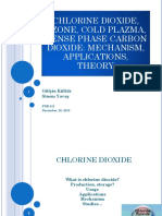 Chlorine Dioxide, Ozone, Cold Plazma, Dense Phase Carbon Dioxide: Mechanism, Applications, Theory