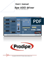 Prodipe ASIO Driver Manual