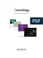 Cosmology Lectures Part III Mathematical Trips - Daniel Baumann, Cambridge