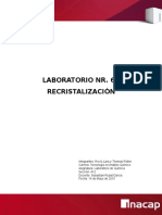 Lab 6, Recristalizacion