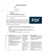 Sesión de Aprendizaje - Comunicación - Comprensión de Textos