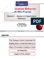 EBS-OB Organisational Behaviour - DR Karim Hamza