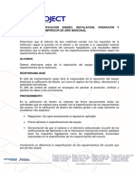 Protocolo Calificación de Diseño