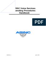 ARINC Voice Services Operating Procedures Handbook: 2551 Riva Road Annapolis, MD 21401-7435 U.S.A