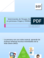 Intervención de Terapia Ocupacional en Personas Ciegas y