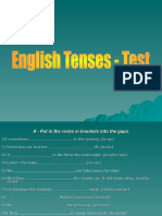 English Tenses TestWithAnswers