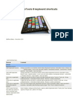 Avid Protools 8 Keyboard Shortcuts C2a0