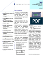 Description Features: Deep Sea Electronics PLC Auto Start Instrumentation