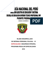 Defensa Personal Policial - III - Especialidad Seguridad Integral PDF