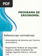 Programa de Ergonomía