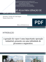 Tratamento de Água para Geração de Vapor