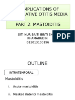 Complications of Suppurative Otitis Media