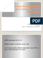 Grain Size Measurement According To Astm Standards