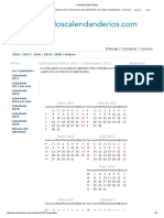 Calendario 2017 Belice