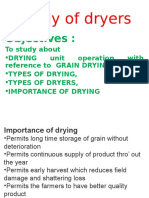 Study of Dryers Practical