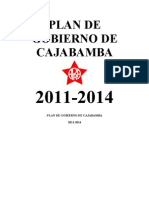 Plan de Gobierno Candidato A La Alcaldia Provincial Cajabamba, Ruben Lorenzo Cerna Hernandez