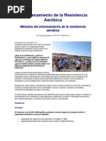 El Entrenamiento de La Resistencia Aeróbica