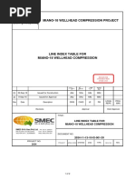 Line Index Table For Miano-18 Wellhead Compression