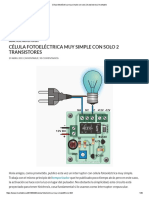 Célula Fotoeléctrica Muy Simple Con Solo 2 Transistores - Inventable