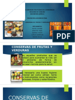 Conservas de Frutas y Hortalizas