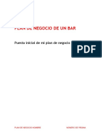 Ejemplo Plan de Negocio de Un Bar en PDF