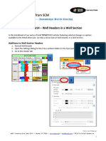 Petrel 2014 - Well Headers in A Well Section