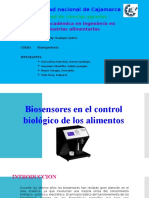 Biosensores en El Control Biologico de Los Alimentos.