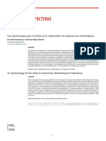 Una Epistemología para El Estudio de La Subjetividad - Sus Implicaciones Metodológicas PDF