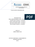 Clasificación de Inventarios ABC