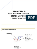 Alcoholes II, Éteres y Epóxidos+espectrosc