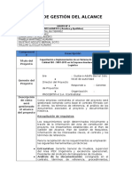 Plan de Gestion Del Alcance