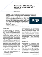 Gas Sensing Characteristics of Ultrathin Tio2-X Films Investigated With and in Situ XPS, TPD Resistance Measurements