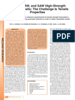 SMAW, FCAW, and SAW High-Strength Ferritic Deposits - The Challenge Is Tensile Properties PDF