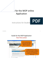 WOP App Form