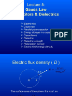 6 Lecture 5 Gauss Capacitor Dielectric