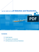 ZTE UMTS Cell Selection and Reselection