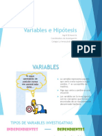 3° Jornada Variables e Hipótesis