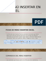 Menú Insertar en Excel