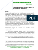 A Necessidade de Uma Abordagem Sistêmica Na Gestão Dos Processos de Negócios