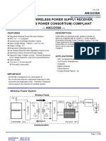 AN32258A Integrated Wireless Power Supply Receiver, Qi (Wireless Power Consortium) Compliant AN32258A