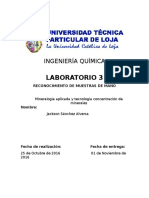 Informe de Laboratorio 3 - Mineralogía