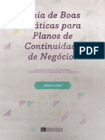 Guia de Boas Práticas para Planos de Continuidade de Negócios