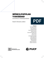 Música Popular y Sociedad en El Perú Contemporáneo INDICE